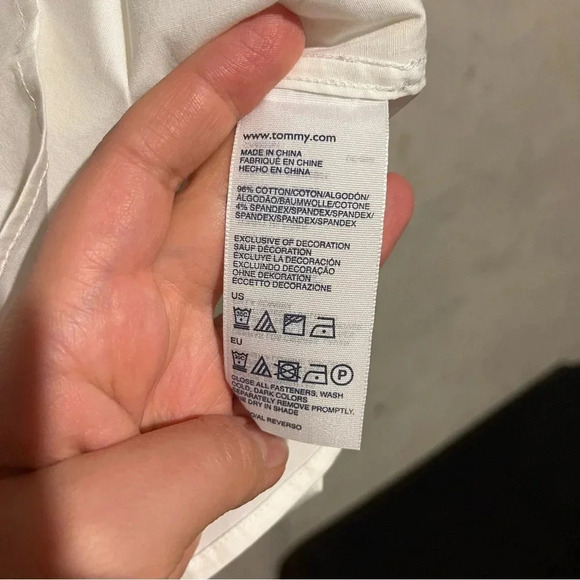 Tommy Hilfiger NWT Womens White 3/4 Sleeve Button-Down Top Shirt Plus Size 18 - Picture 8 of 11